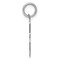 Sterling Silver Medium Polished Number 3 Charm Pendant Jewerly 21mm x 8mm
